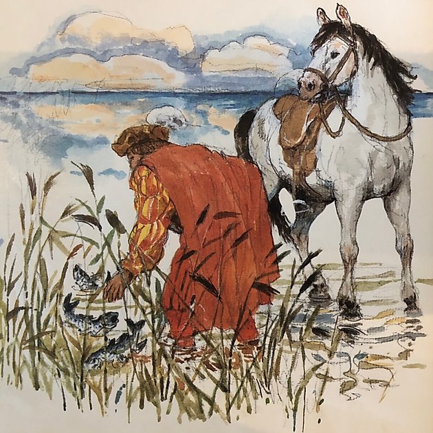 Den vita ormen, Bröderna Grimm, Sophies Sagohörna,